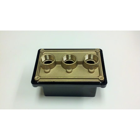 Mulberry Electrical Box, 22 cu in, Junction Box Type, Brass 30389